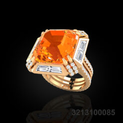Impressive Honey Citrine Ring