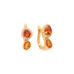 Bông tai Vàng 18K đính đá Sapphire PNJ SPMXY000003