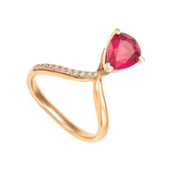 Nhẫn Vàng 18K đính đá Ruby PNJ RBXMX000015