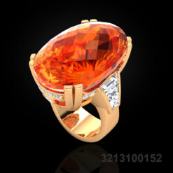Honey Citrine Cocktail Ring