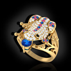 Greedy Money Toad Ring