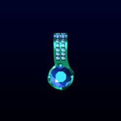 Double Row Channel Set Pendant
