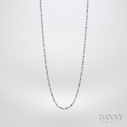 Dây cổ Nữ Bạc 925 Xi Bạch Kim Trang sức Ý AI0Y0008