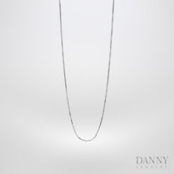 Dây cổ Nữ Bạc 925 Xi Bạch Kim Trang sức Ý AI0Y0012