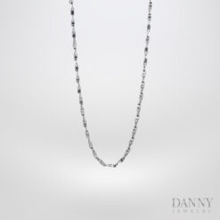 Dây cổ Nữ Bạc 925 Xi Bạch Kim Trang sức Ý AI0Y0027