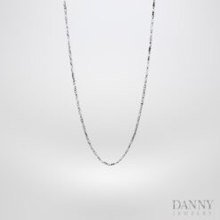 Dây cổ Nữ Bạc 925 Xi Bạch Kim Trang sức Ý AI0Y0028