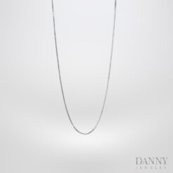 Dây cổ Nữ Bạc 925 Xi Bạch Kim Trang sức Ý AI0Y0035