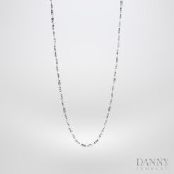 Dây cổ Nữ Bạc 925 Xi Bạch Kim Trang sức Ý AI0Y0037