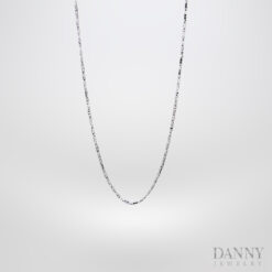 Dây cổ Nữ Bạc 925 Xi Bạch Kim Trang sức Ý AI0Y0038