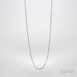 Dây cổ Nữ Bạc 925 Xi Bạch Kim Trang sức Ý AI0Y0047