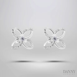 Bông tai Ý Bạc 925,Xi Rhodium - BY361