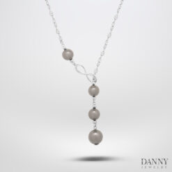 Chuỗi Ngọc ốc 6Cts - Bạc 925 xi Rhodium - D6235100013