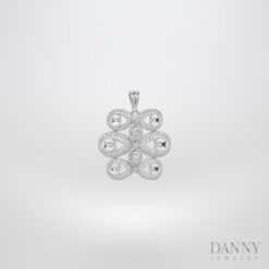 Mặt Dây Chuyền Nữ Bạc 925 Xi Bạch Kim Đính đá CZ - DI4GZ013