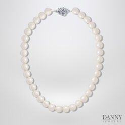 Vòng cổ Ngọc ốc 36v - 204,90Cts - Bạc 925 - DNVC008NO