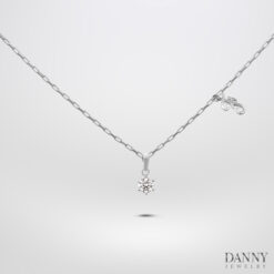 Dây mặt đá Cz - Bạc 925 - Xi Rhodium - DM055