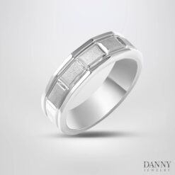 Nhẫn trơn - Bạc 925 xi Rhodium - N0095