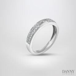 Nhẫn đá Cz - Bạc 925 xi Rhodium - N0134