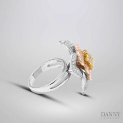 Nhẫn Nữ Bạc 925, Xi 3 màu - NY138