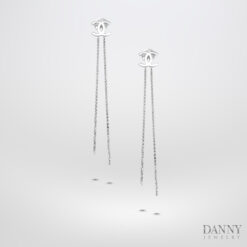 Bông tai Chanel , Bạc 925 ,Xi Rhodium - SP1225100037