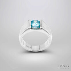 Nhẫn Nam Zircon , Bạc 925,Xi Rhodium - SP7225100019